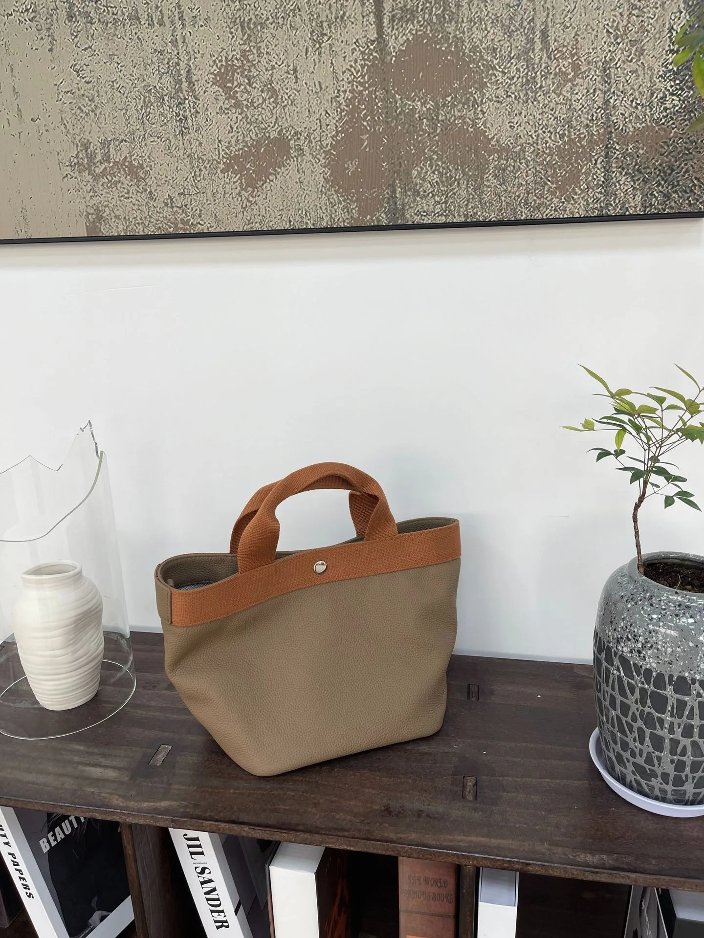 Dave & Di Echt Leren Tas Vrouwen Minimalistische Vintage Handtas Splitsen Casual Enkele Schouder Emmer Tas