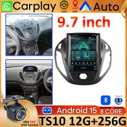 Car Radio For Ford B-Max Transit Courier Tourneo 2012 - 2018 Navigation GPS Android Auto Carplay Multimedia Player WiFi No 2din