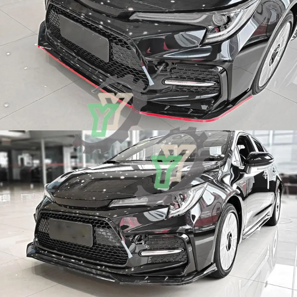 For Toyota Corolla SE XSE Sports Model 2021 Car Front Bumper Lip Spoiler Splitter Diffuser Detachable Body Kit Cover Guard