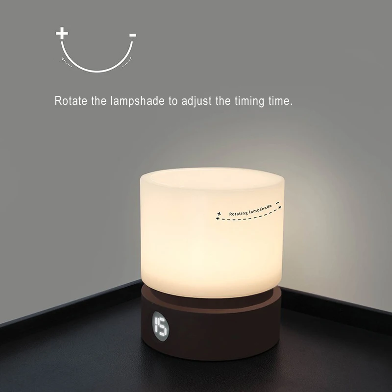 Timing Night Lamp For Bedroom Valentine's Day Night Light With Motion Sensor Desk Decoration Breathing Lamp LED Battery Lamp