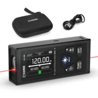 CIGMAN CD-60 Laser Rangefinder with Strong Red Laser 120m Rechargeable Laser Distance Meter Measure Tools