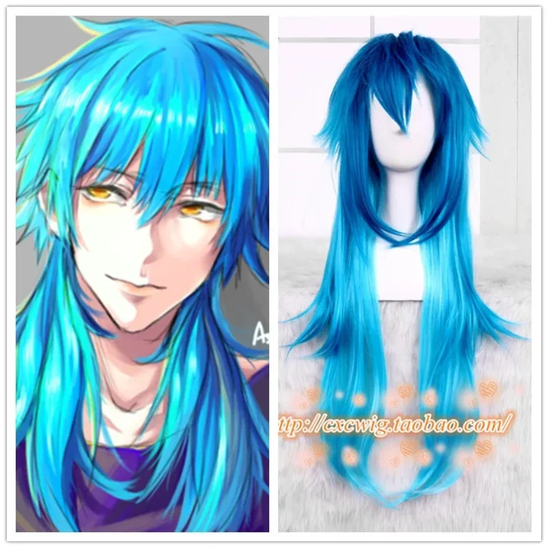 2025 nuevo juego japonés asesinato dramático Cosplay DMMD Seragaki Aoba juego de rol disfraces de peluca de pelo degradado azul ★ ★ ★