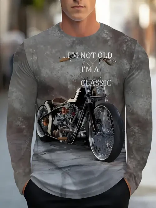 

2025 Spring and Summer New Fashionable Trendy Long Sleeve Round Neck T-shirt Simple, Comfortable and Breathable