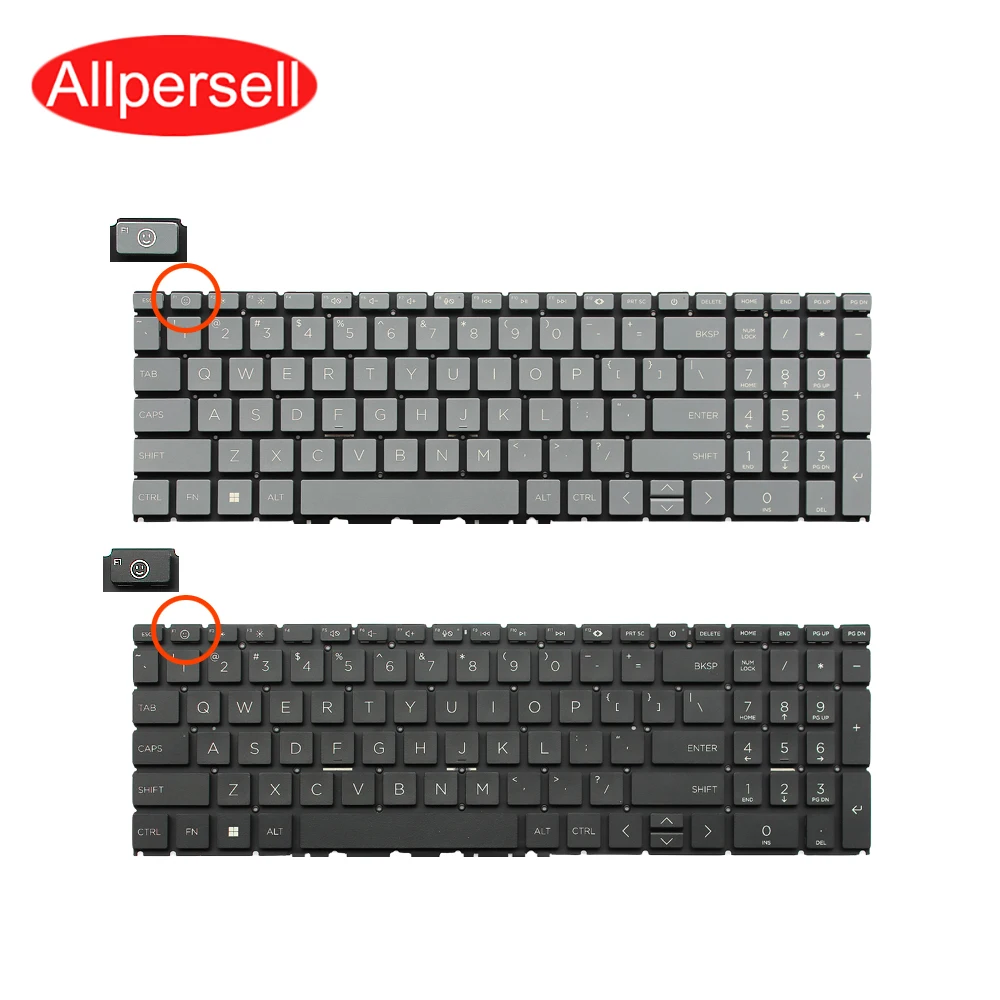 

For Book Pro 15-FD 15-FC TPN-Q286 TPN-Q287 250 255 G10 laptop replace keyboard