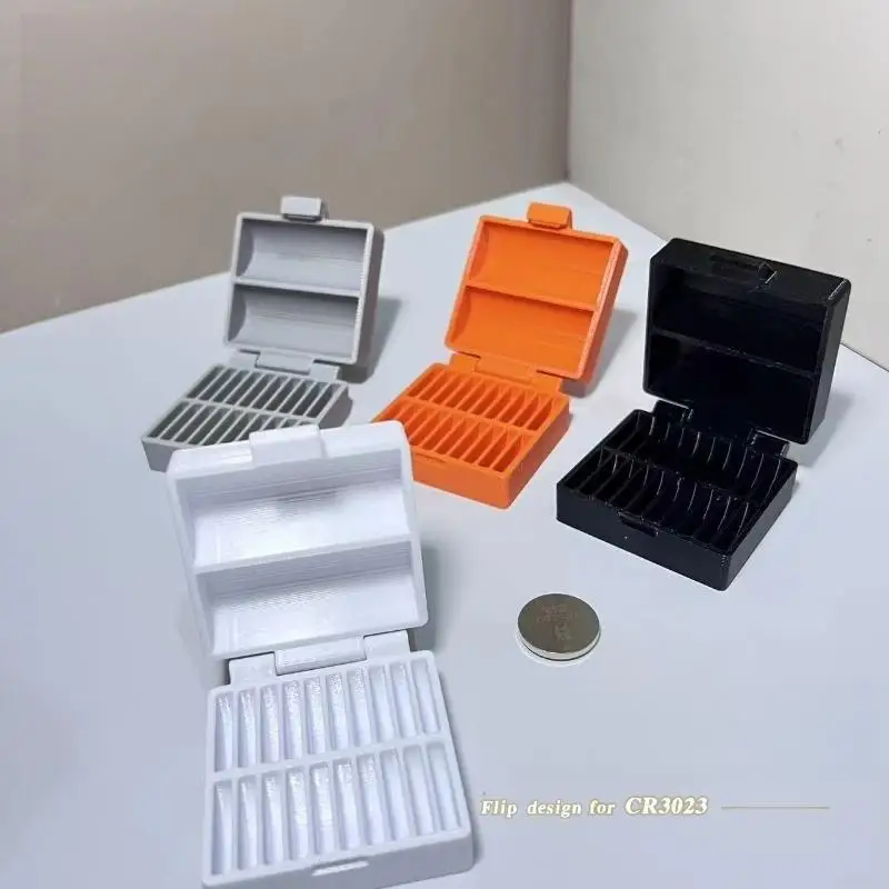 1 Stück 10/20 Fächer CR2450/LR44 Knopfbatterie-Aufbewahrungsbox Organizer CR2032 Knopfbatterie-Aufbewahrungsbox