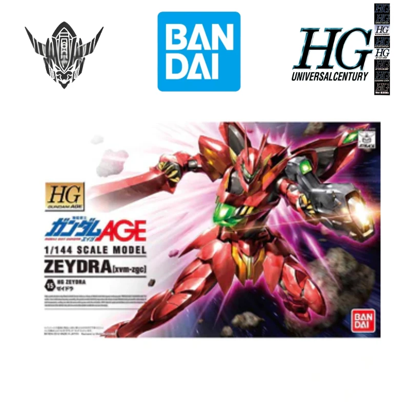 

Bandai Original 1/144 HG AGE 15 Jedra Mecha figure Action doll Trendy toys Assembly model Holiday Gifts Decorations Ornaments