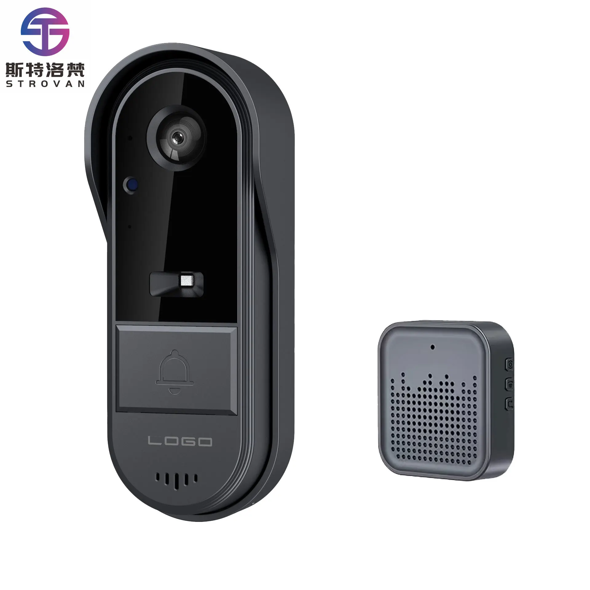 

Умная система видеодомофона, водонепроницаемый противоугонный беспроводной кольцевой дверной звонок для домашнего внутреннего видеодомофона