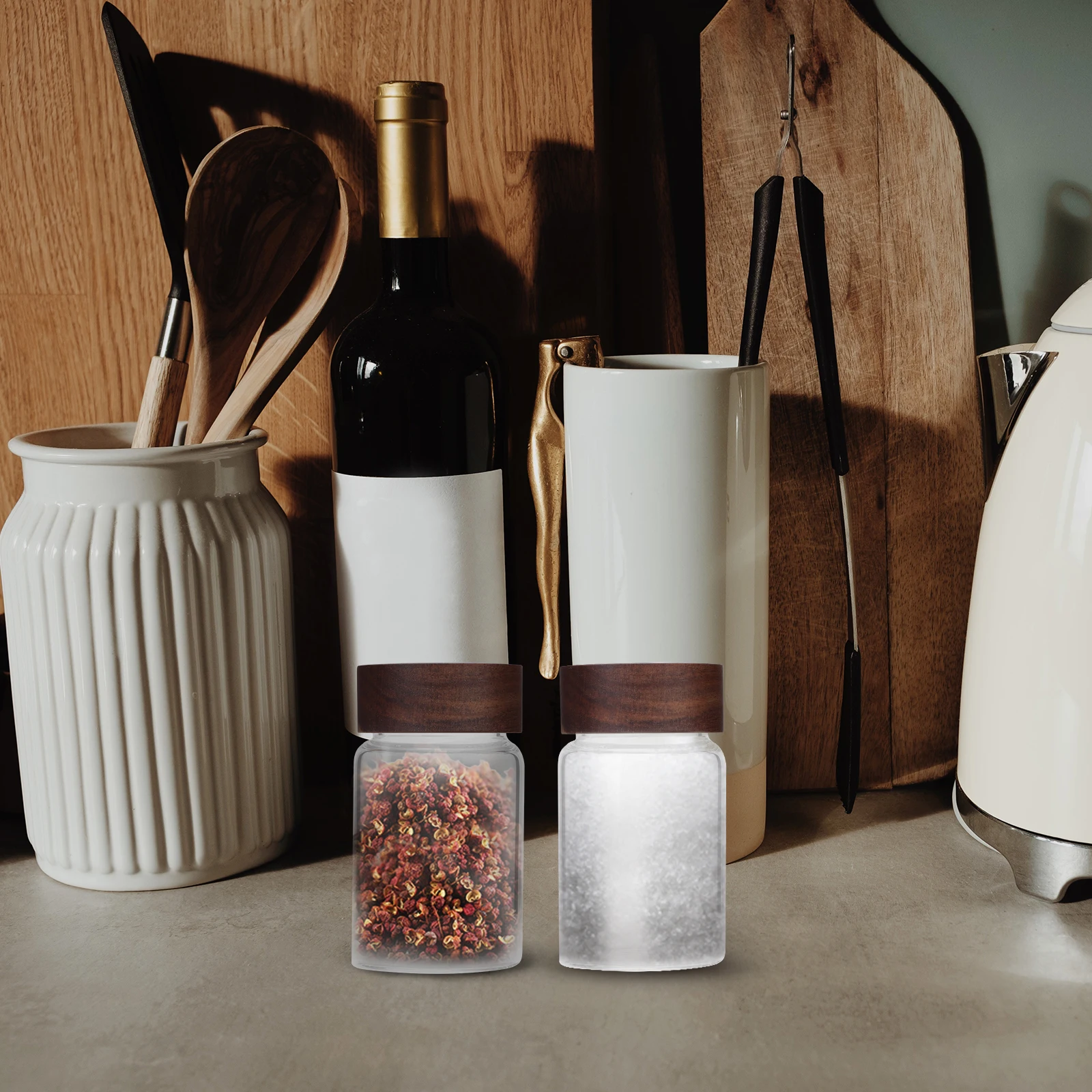 

1Pcs Glass Tea Jar Stable Sealing Storage Bottle for Food Storage Container Herbal Tea Milk Powder Milk Powder Jar