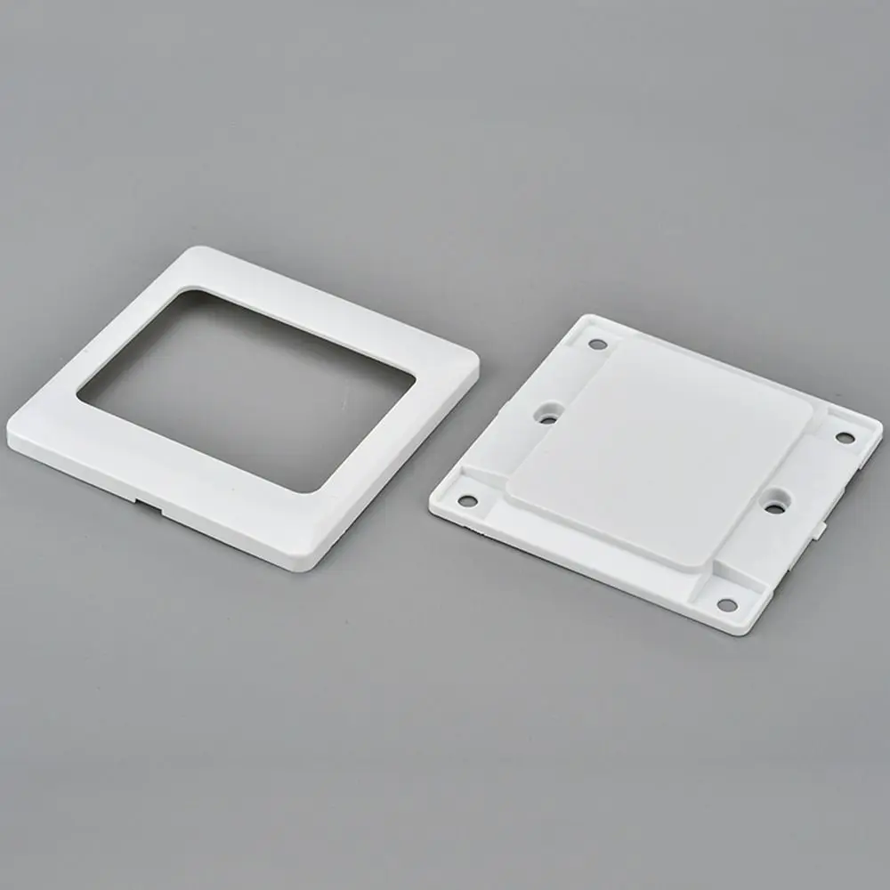 WHAMVOX Blank Outlet Cover – 4.72x4.72 Inch Stainless Steel Wall Plate, 120-Type, For Ceiling Or Wall, Includes Screws