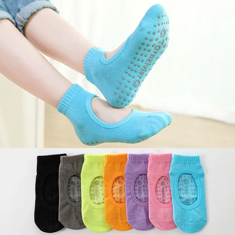 Anti-Slip Sock Kids Adults Trampoline Low-Ankle Sock Cotton Short Socks Elasticity Sport Boy Girl Outside Child Socks