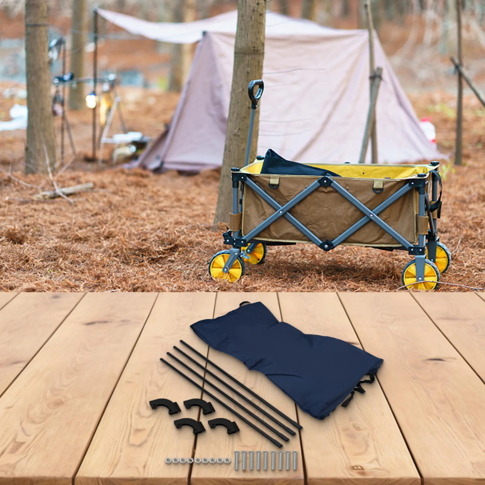 

Wagon Shade Stroller Canopy Water-resistant 480g 600D Oxford Cloth Attachment For Folding Trolley Cart Brand New