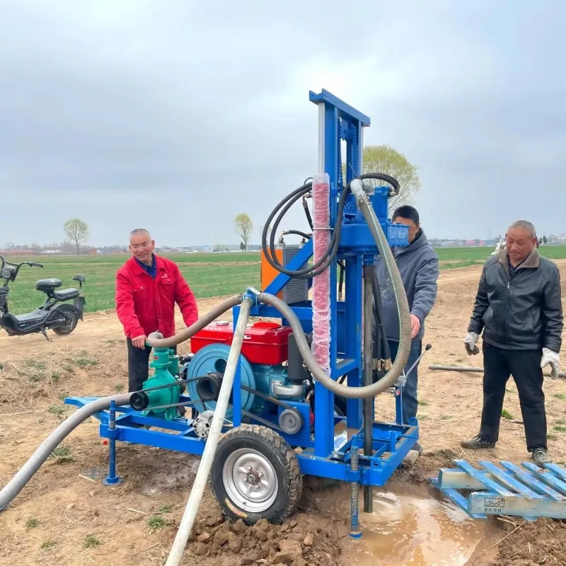 High Efficiency Portable Water Well Drilling Rig Easy Operation 100m 150m 200m Small Water Drilling Machine Factory Direct Sales