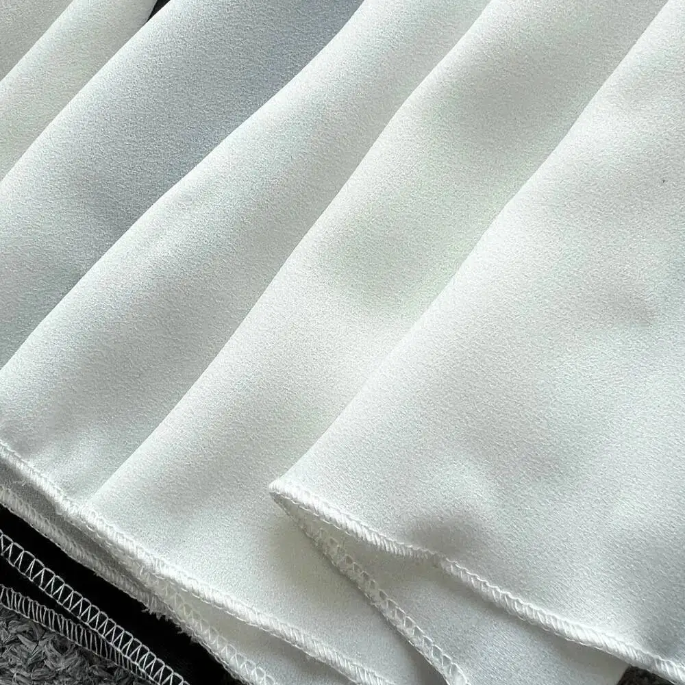 Abito da spiaggia vintage da donna a vita alta nero bianco a contrasto abiti lunghi eleganti da donna abiti lunghi Boho senza schienale slim