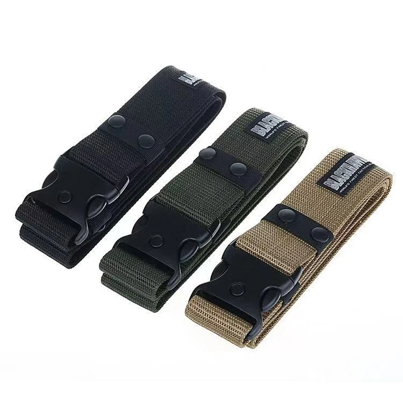 125cm New Army Style Combat Belts Quick Release Tactical Belt Fashion Men Canvas Waistband Outdoor Waist Trainer