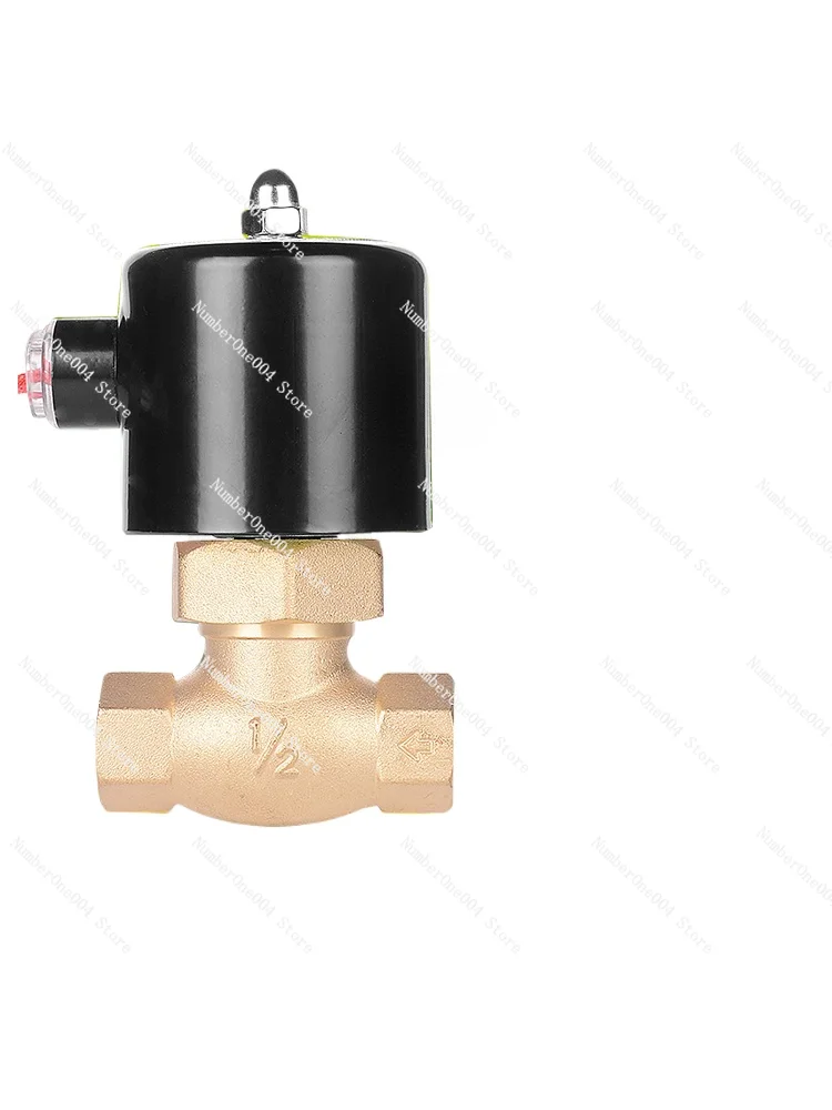 

High Temperature Steam Solenoid Valve 2L Copper Solenoid Electric Valve US Electronic High Pressure Valve Pipe Switch 220V 24V