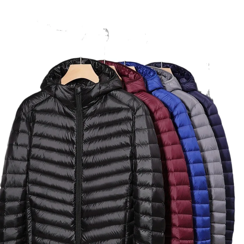 Unisex Lightweight Hooded Padded Jacket Men Women Same Style Autumn Winter Casual Warm Outerwear
