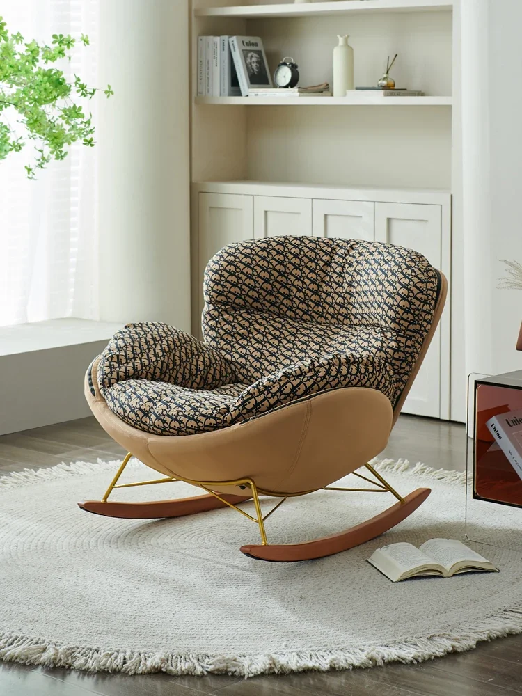 Mecedora reclinable individual para el hogar, sillón perezoso para balcón