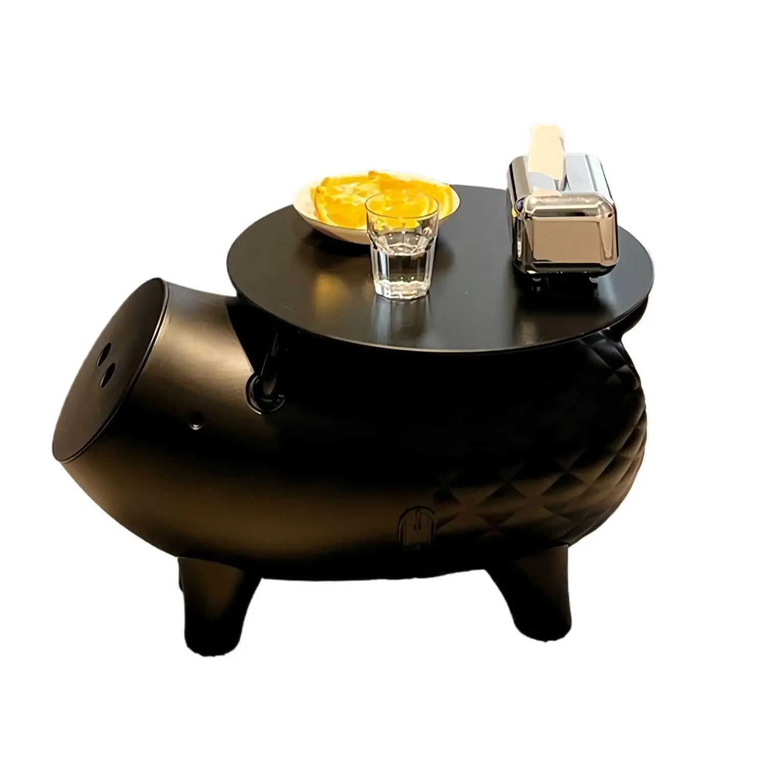 

Cute cartoon piggy coffee table mini coffee table floor light luxury living room small apartment creative ornaments can be store