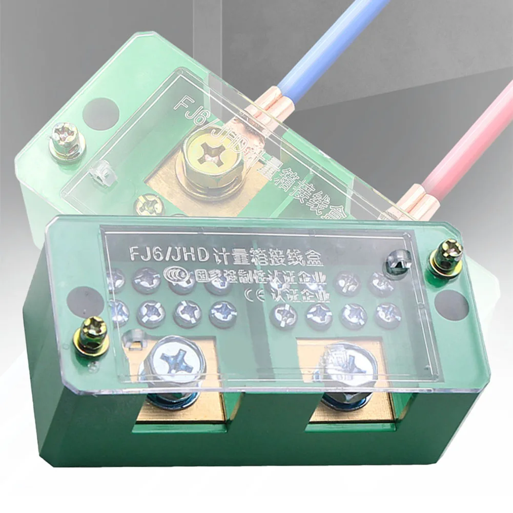 

Single Phase Junction Box 2-in 4/6/8/12 Out Terminal Box Household Splitter Distribution Box Terminal Block