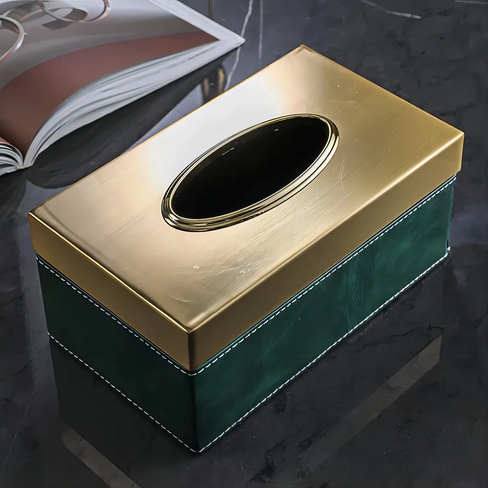 

Light luxury style tissue box, high-grade leather creative Tissue boxes