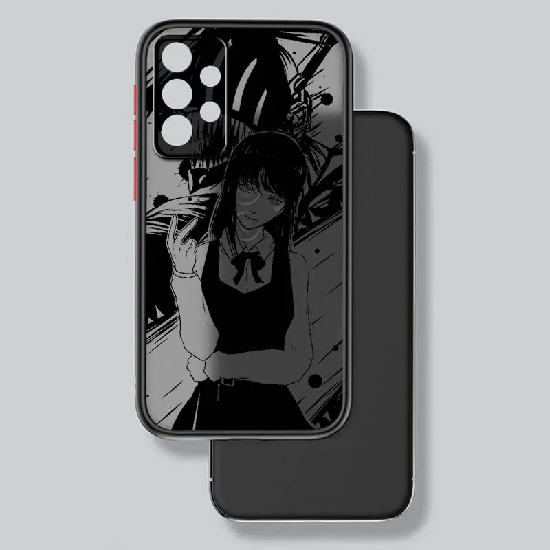 الفاخرة بالمنشار رجل الفن لسامسونج A73 A72 A71 A55 A54 A53 A52 A51 A35 A25 A15 A14 5G متجمد شفافة جراب هاتف