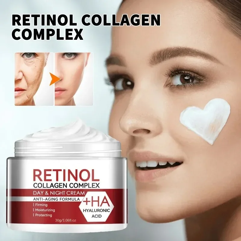 Retinol Hyaluronic Acid Collagen Complex Tightens Skin Brightens Skin Tone and Repairs Damaged Skin