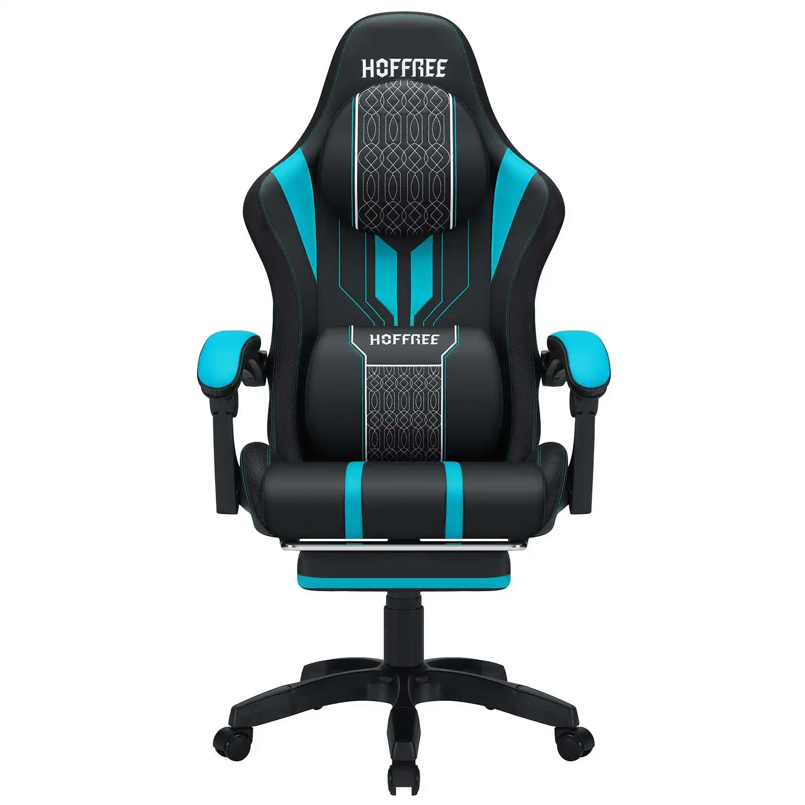 Top-rated Gaming Chair with Increased Size  Single-function Massage  and Adjustable Armrests
