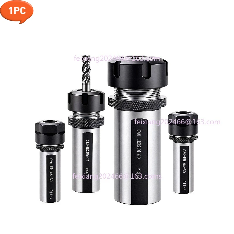 Lathe Extension Rod C20 C25 C32 C40 ER16 ER20 ER25 ER32 CNC Tool Holder High-precision Shock-resistant Tool Drive Extension Bar