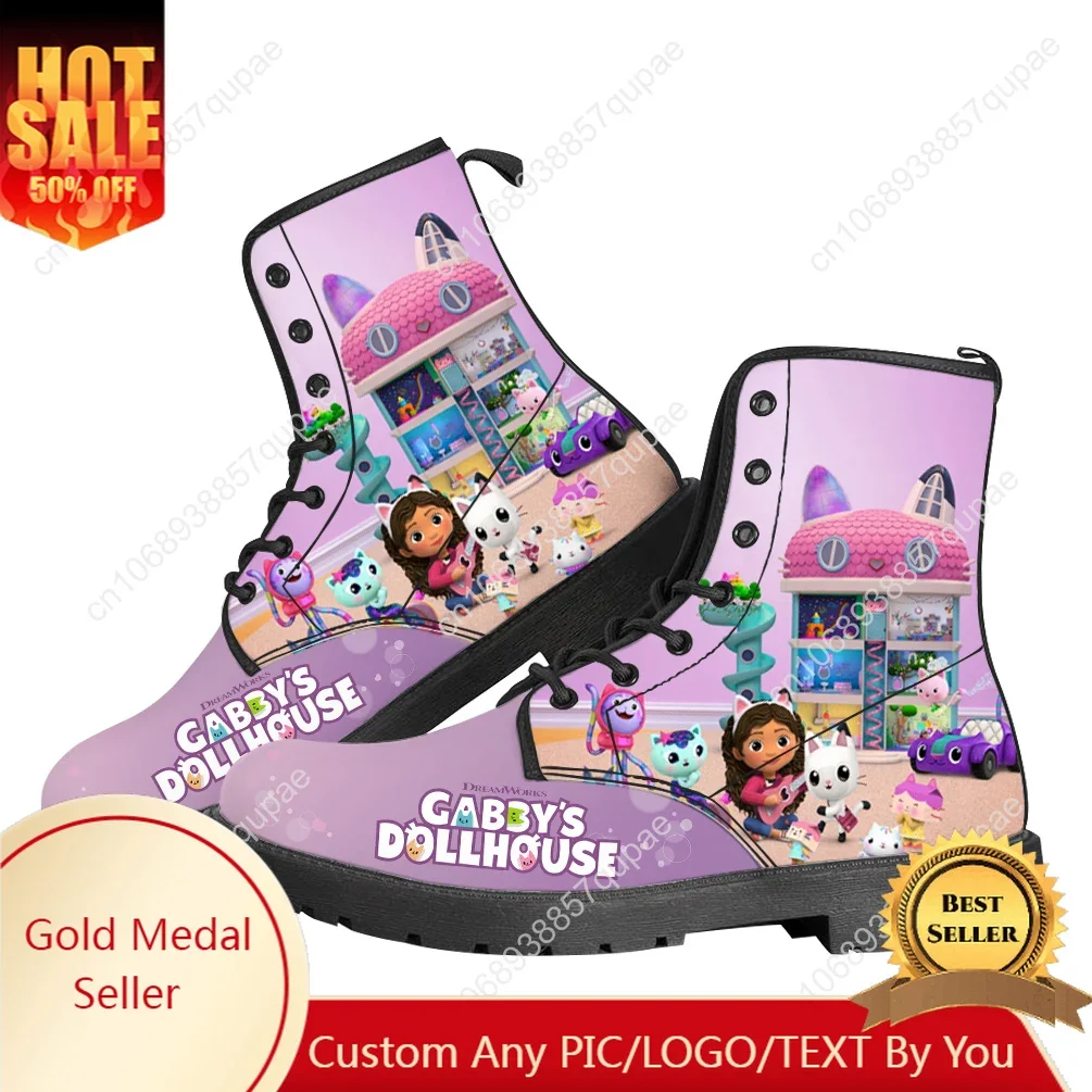 

Забавные ботинки Gabbys Dollhouse, мультяшные ботинки для мужчин, женщин и подростков, повседневная обувь, высококачественная обувь для пар, индивидуальная обувь, спортивная обувь