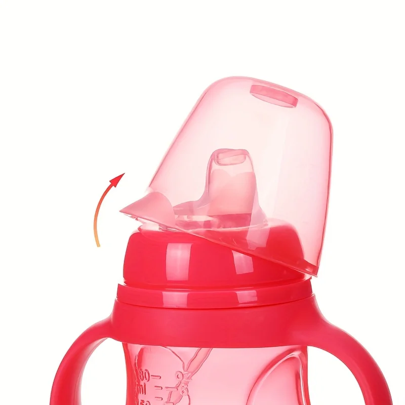 1pc polypropylene material, reusable, non slip, drop resistant straw cup, equipped with nozzle cover, hand wash only