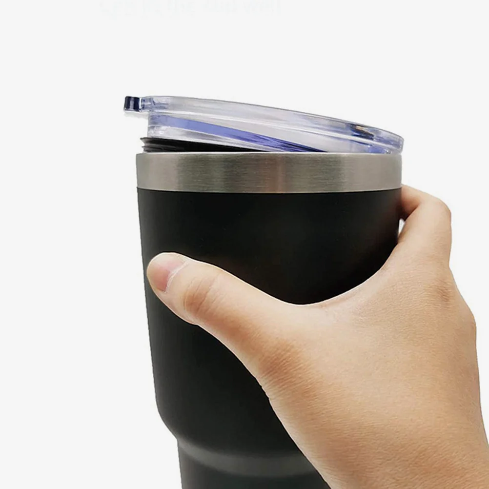 

2Pcs Leakproof Tumbler Lids Exquisite Workmanship Plastic Replacement Lid for Longterm Use Tumbler Lid Replacement