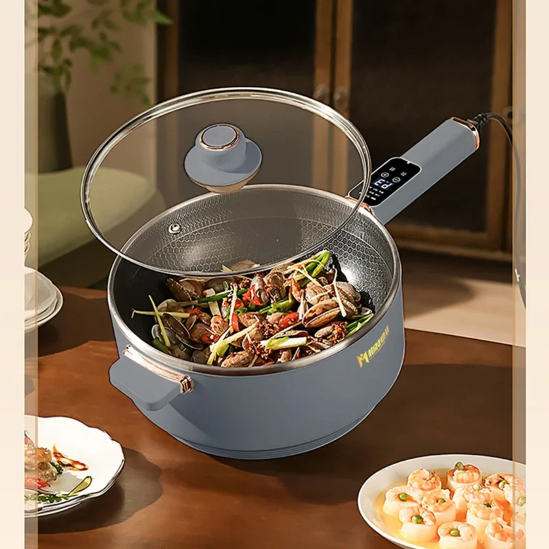 Multifunctional electric frying pan on the steam down to cook the new household non-stick non-coated electric hot pots and pans