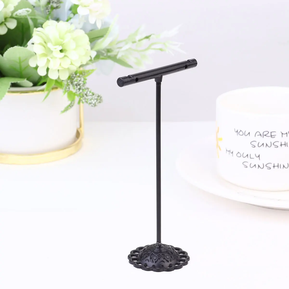 

3Pcs Ear Earrings Display Rack T-Shape Iron Jewelry Organizer Stand for Earrings Bracelet Keys Elegant Holder Jewelry Organizer