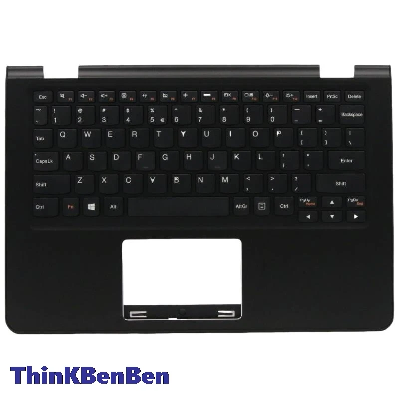 

US English Keyboard Black Upper Case Palmrest Shell Cover For Lenovo Yoga 300 11IBR 11IBY Flex 3 1120 1130 5CB0J08378