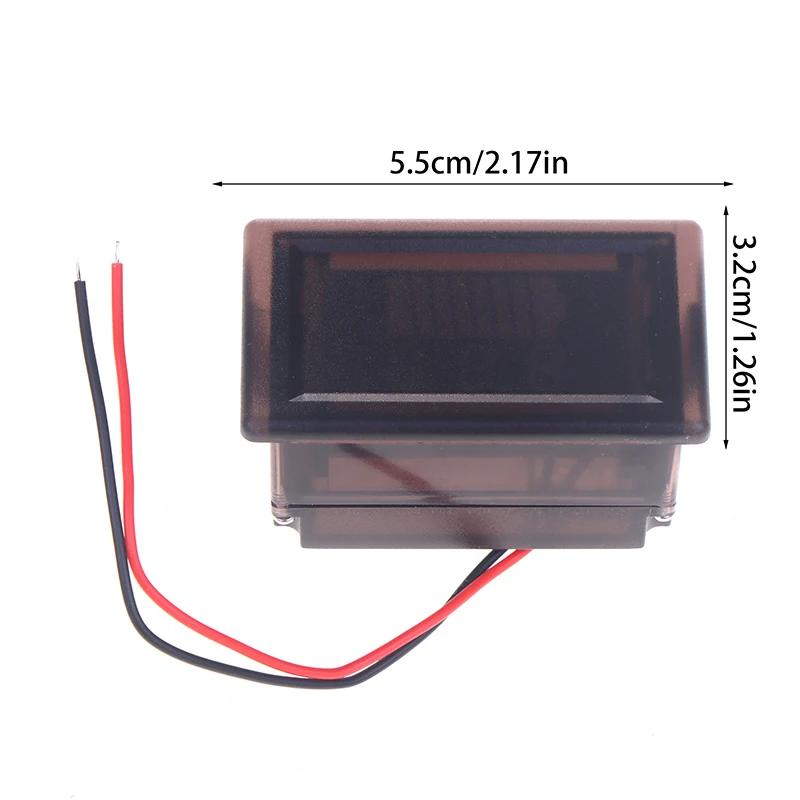 โวลต์มิเตอร์ดิจิตอล LCD กันน้ำ 12V/24V/60V/72V ใหม่ สำหรับรถยนต์ มอเตอร์ไซค์ ตัววัดความจุแบตเตอรี่  ทดสอบแรงดันไฟฟ้าแบตเตอรี่ตะกั่วกรด