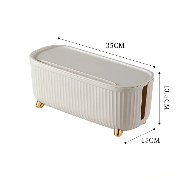 Stripe Wire Cable Storage Case Organizer Box Socket Plug Storage Box Router Board Bracket for Household Bedroom Organizer