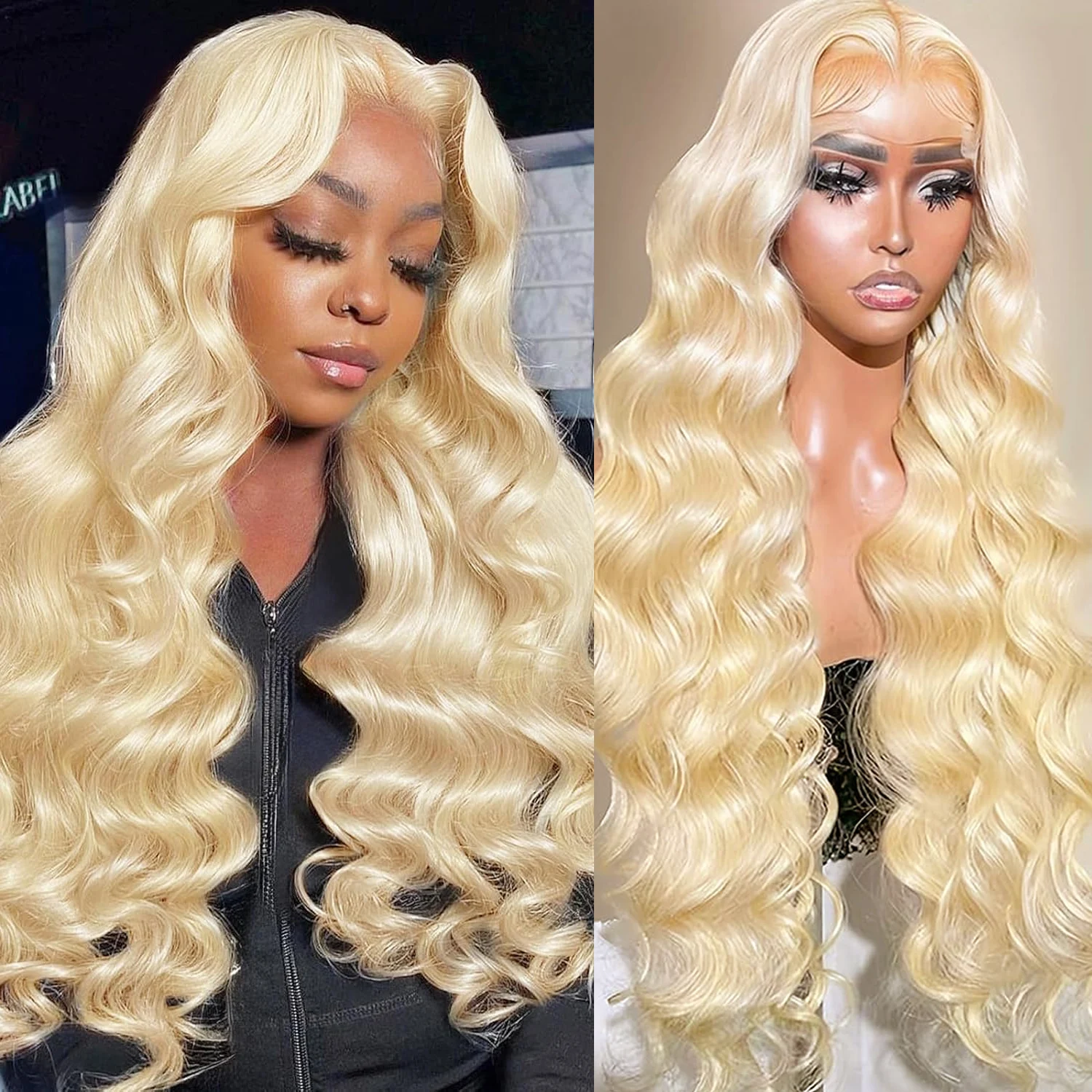 Honey Blonde 13x4 13x6 360 HD Lace Frontal Wig 613 30 40 Inch 250 Density Body Wave Human Hair Wigs Pre Plucked For Black Women