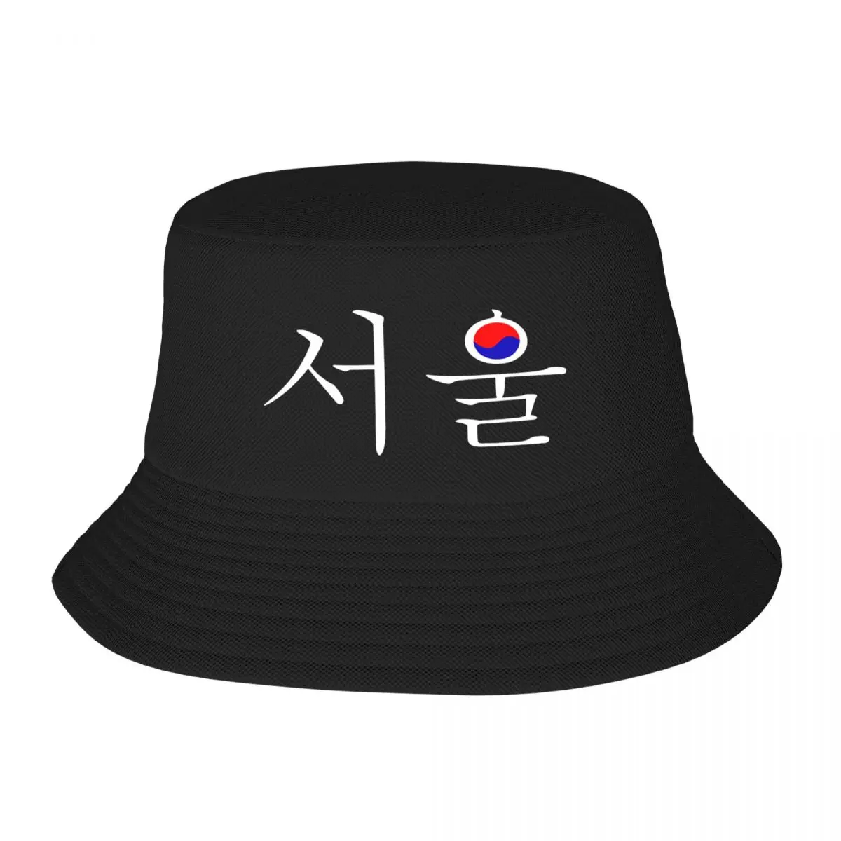 Custom Seoul South Korea Hangul Korean Flag Bucket Hat Men Women Outdoor Sun Summer Camping Fishing Cap