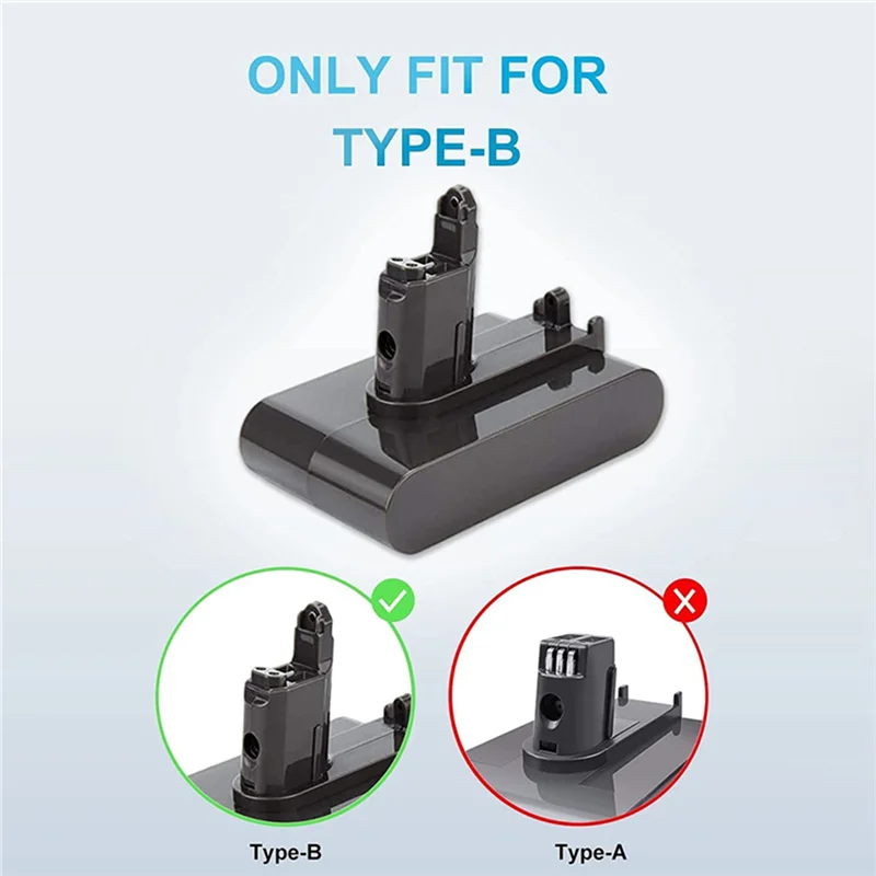 

B66C 22.2V Replace DC34 Li-Ion Vacuum Battery Adapter+Brush for Dyson DC35 DC45 DC31 DC34 DC44 DC31/DC35 Animal