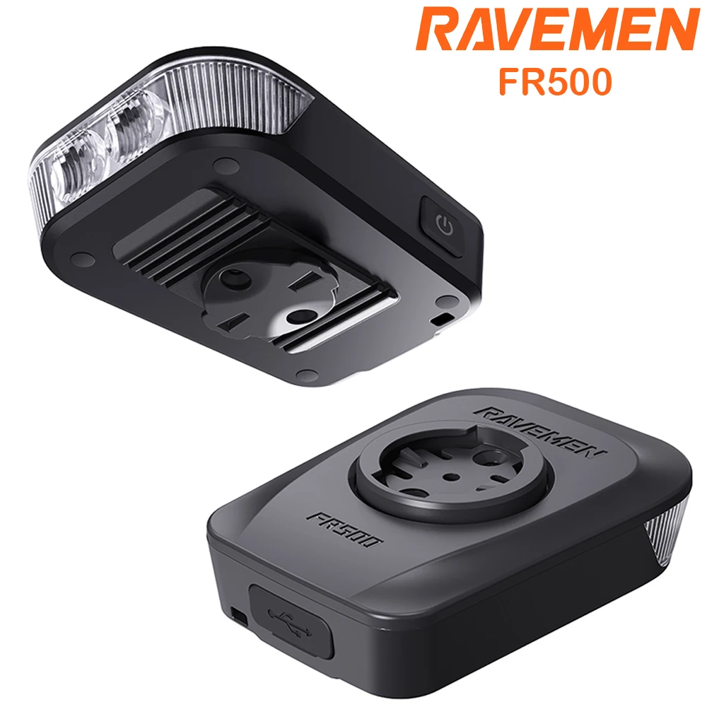 

Ravemen Fr500 Bike Headlight For Wahoo Xoss Magene Gps Rechargeable Bike Light Daytime Safety Night Illumination