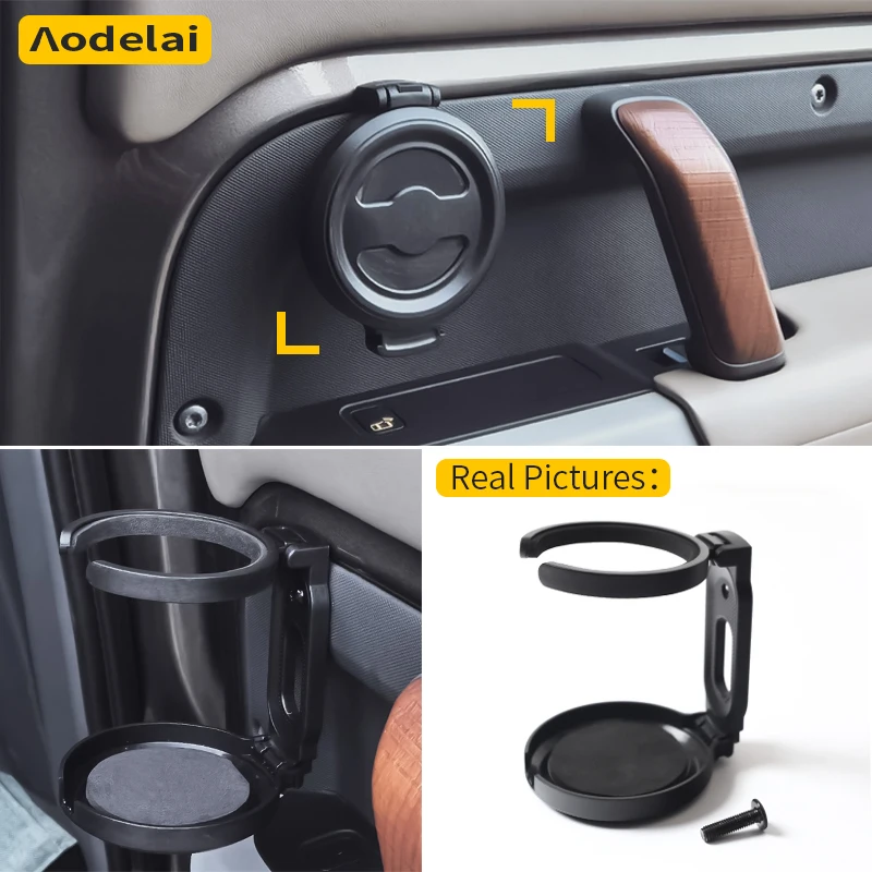 Подстаканники для Land Rover Defender 20-25, подстаканники для кофе/молочного чая, модификация заднего подстаканника 90 110 130, автомобильные аксессуары Подстаканники для Land Rover Defender 20-25, подстаканники для кофе/молочного чая, модификация заднего подстаканника 90 110 130, автомобильные аксессуары