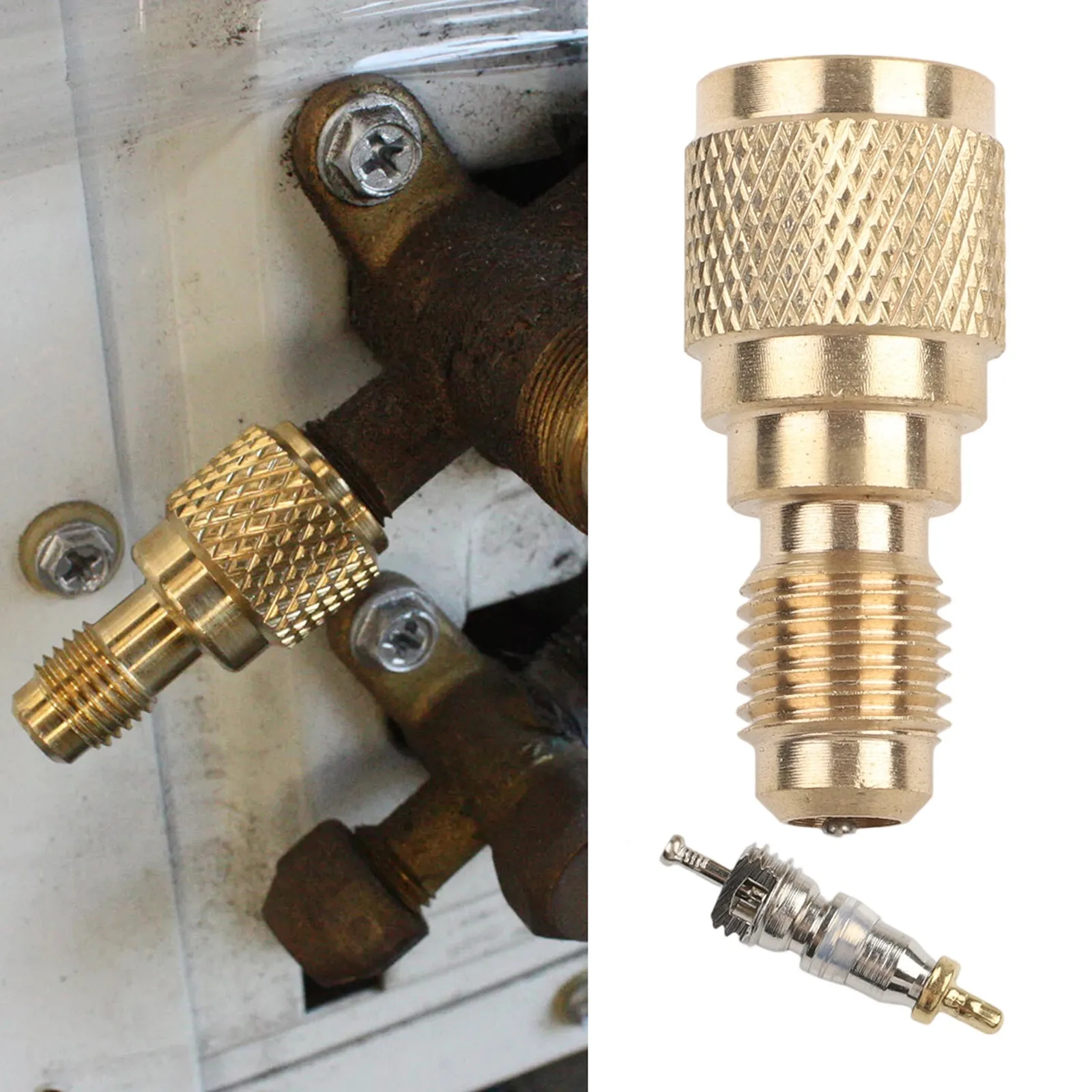 R410a Brass Adapter 1/4