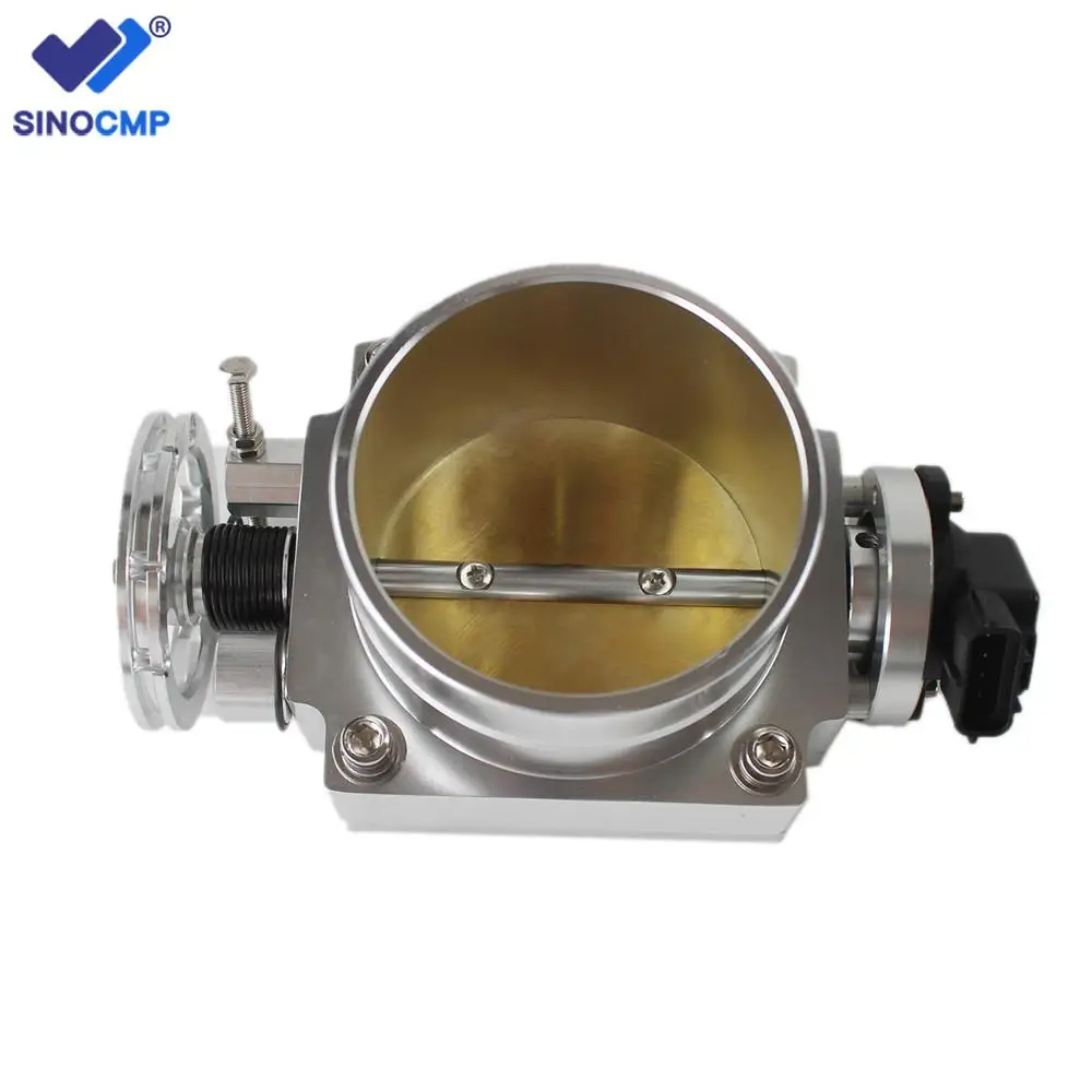 

Car 90mm Reverse Throttle Body with TPS Sensor for Toyota Supra 1JZ / 2JZ Silver Automobile Throttle Valve Body, 1 Year Warranty