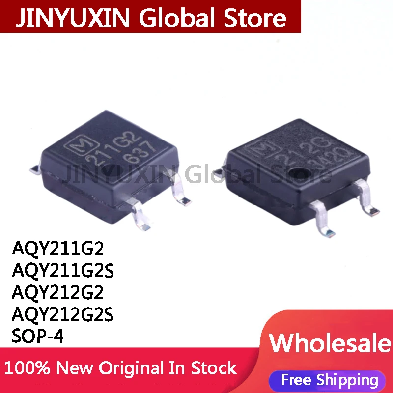 10PCS AQY211G2 211G2 AQY211G2S 211G2S AQY212G2 212G2 AQY212G2S 212G2S SOP-4 IC In Stock Wholesale