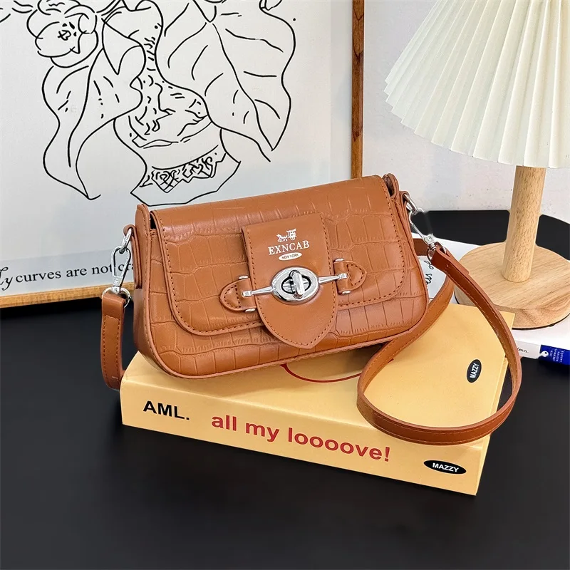 

Модная повседневная элегантная сумка для подгузников для женщин, дизайнерская кожаная сумка через плечо, вместительная стильная сумка-мессенджер