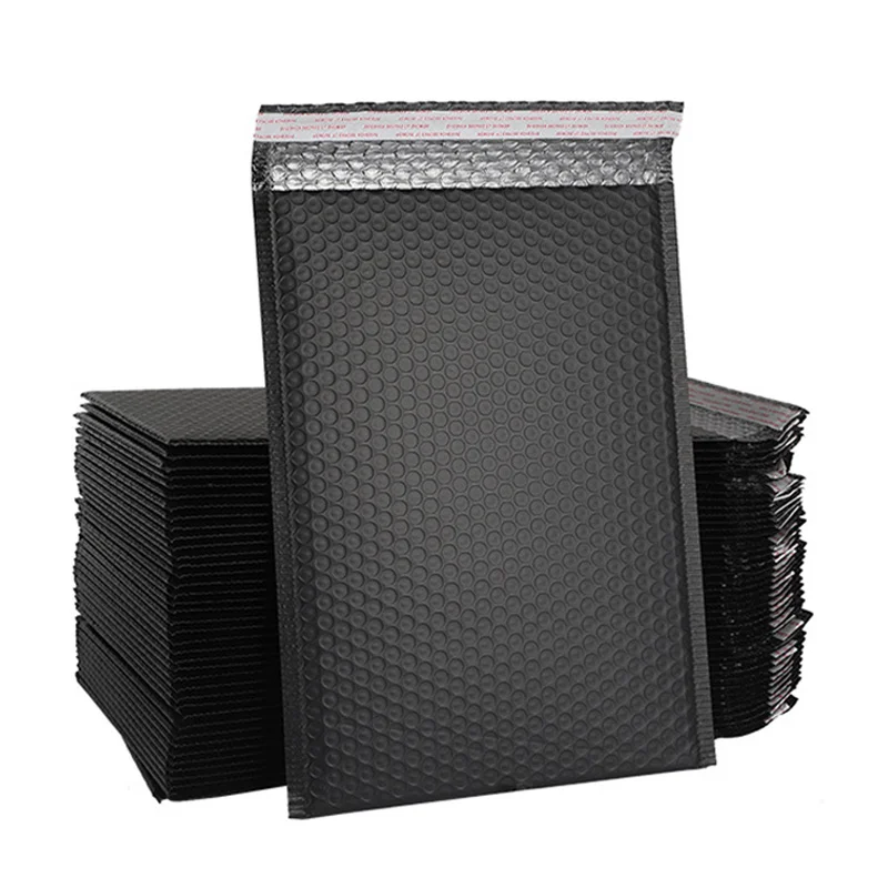20 stks/partij Zwart Schuim Envelop Zakken Self Seal Mailers Gewatteerde Verzending Enveloppen Met Bubble Mailing Tas Verzending Pakketten Tas