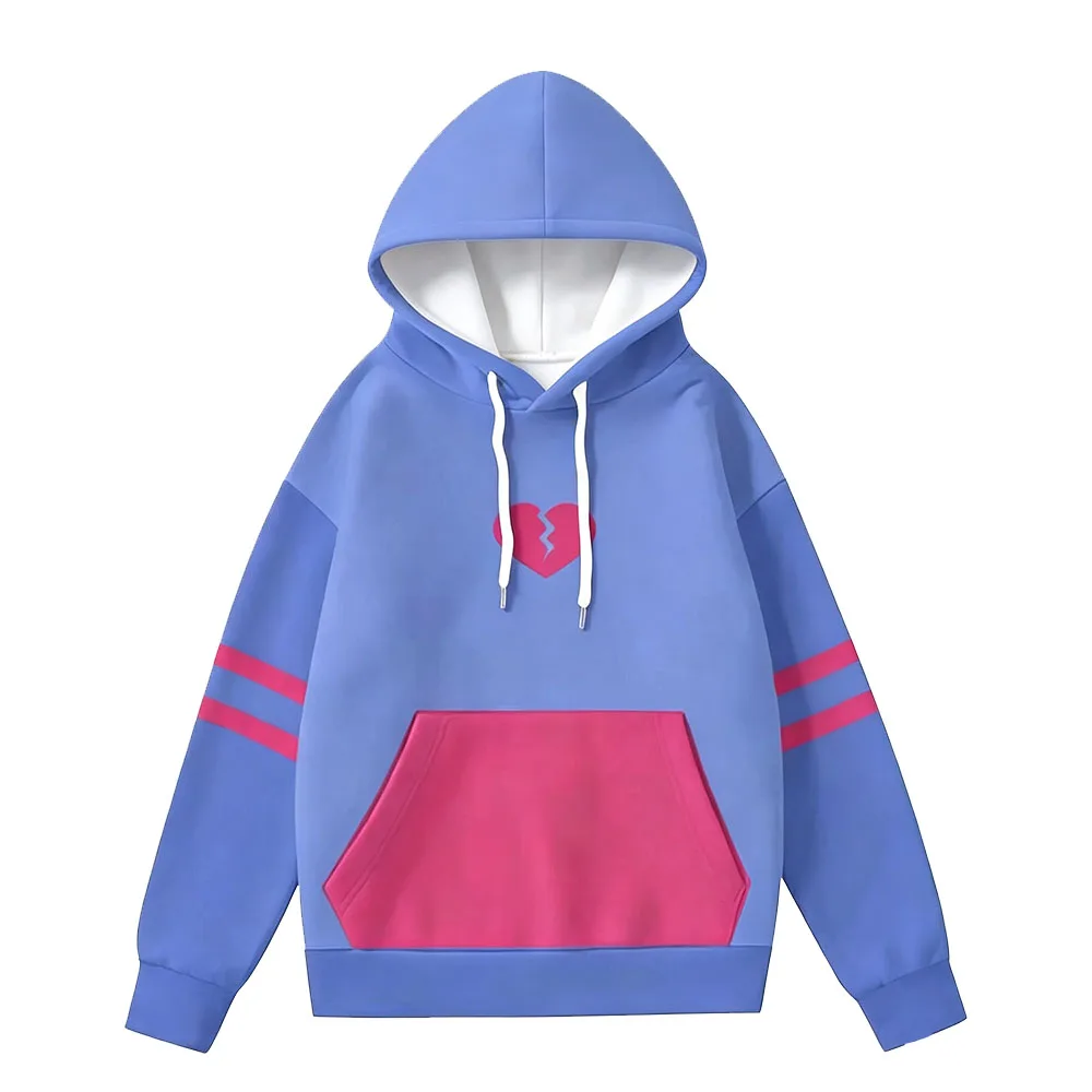 Undertale Frisk Cosplay Hoodies für Männer und Frauen Pullover Jacke STAY DETERMINED Schriftzug Grafik Sudaderas Lässige Streetwear Paar-Oberteile – Detail 3