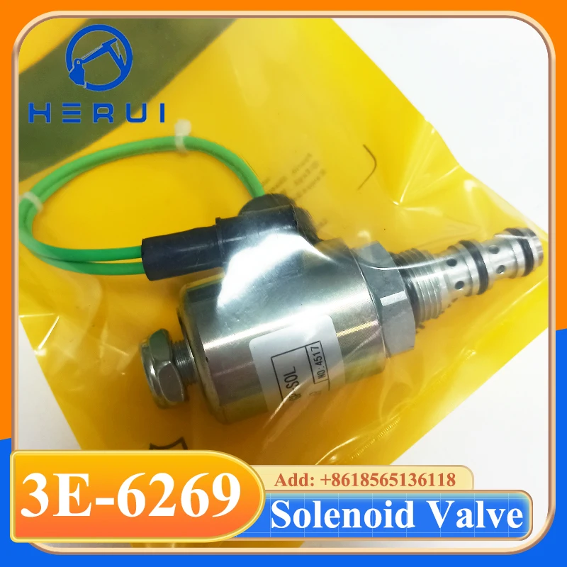 

3E-6269 3E6269 Solenoid Valve for Engines 3114 3116 3126 3406 3406B 3406C C15 Loaders 910E 910F 918F 924F 928G