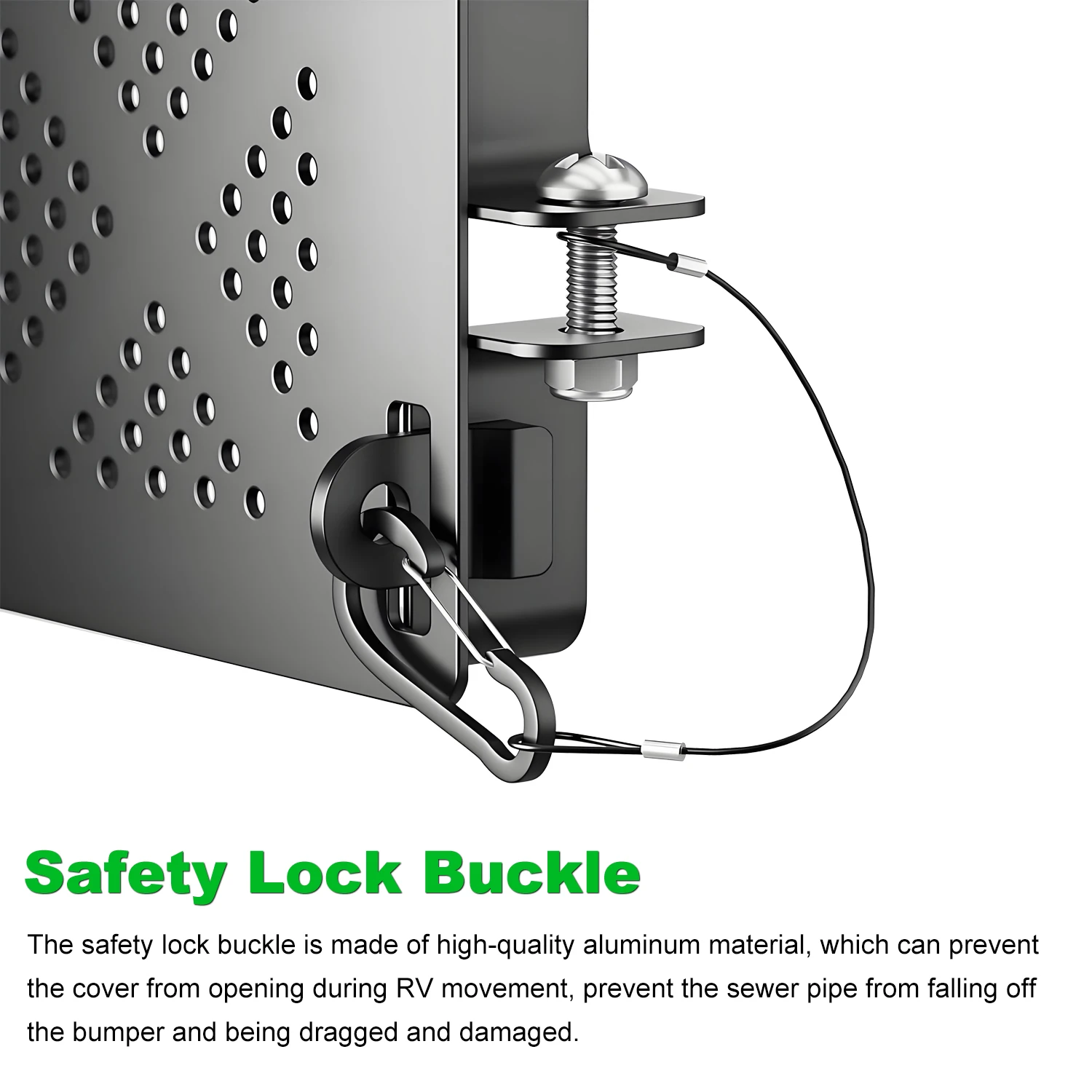 الألومنيوم RV الوفير نهاية غطاء 2 حزمة 4 بوصة مصدات مربعة مع عدم الحشرات فتحات تنفيس خرطوم المجاري دعم تخزين يغطي يناسب العربة