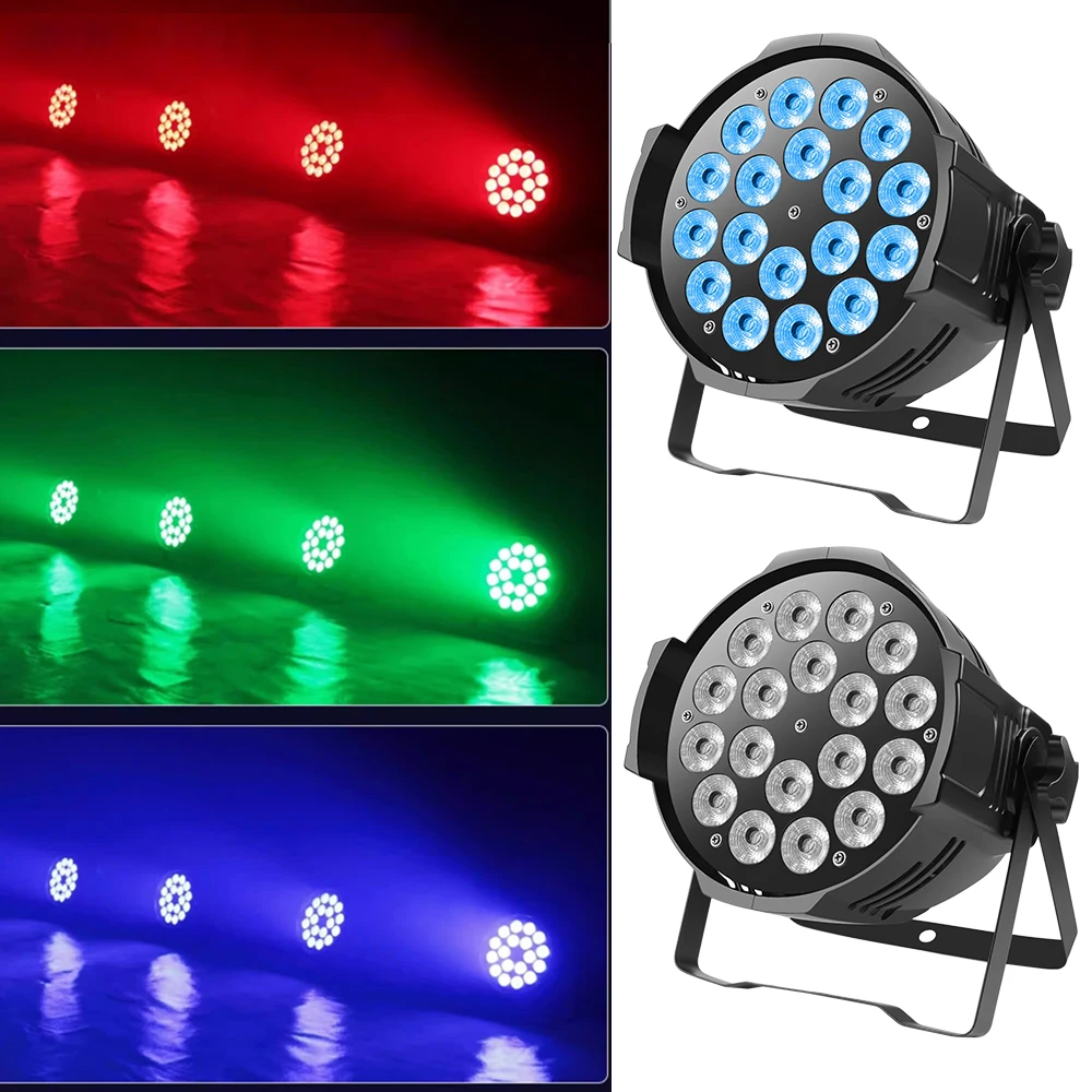 18x18w LED Par Light  RGBWA UV 6in1 Par Light DMX512 Professional Stage Lighting Equipment For DJ Disco Party Bar Concert Club